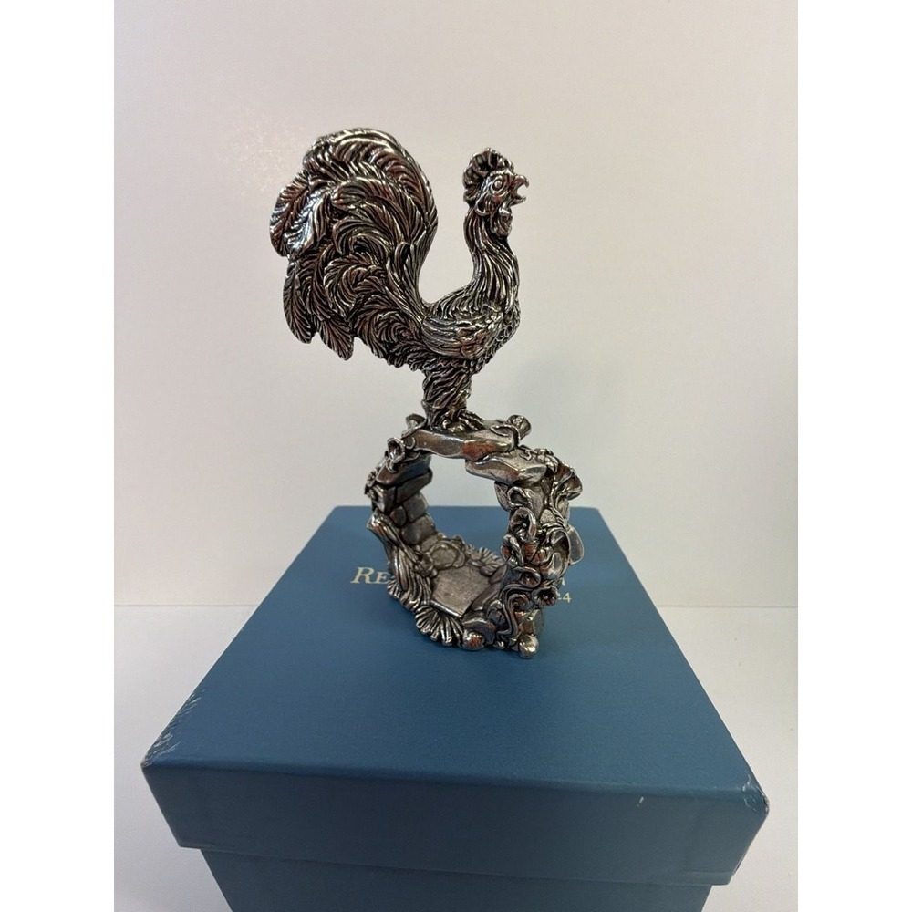Reed & Barton 1824 Collection Rooster Napkin Ring